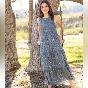 Natural Life Emmie Floral Maxi Dress NWT XL